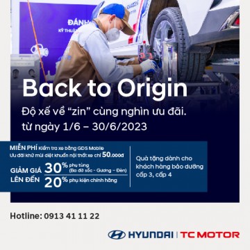 "Back to Origin (Độ xế về “zin” cùng nghìn ưu đãi)"