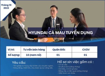 TUYỂN DỤNG THÁNG 10