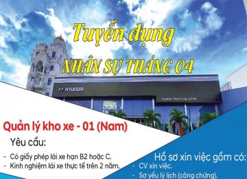 TUYỂN DỤNG NHÂN SỰ THÁNG 04 – HYUNDAI THÀNH CÔNG CÀ MAU