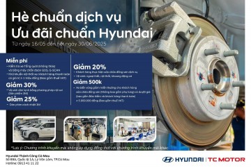 HÈ CHUẨN DỊCH VỤ – ƯU ĐÃI CHUẨN HYUNDAI