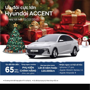 HYUNDAI ACCENT 2025 – ƯU ĐÃI KHỦNG NHẤT THÁNG 12!