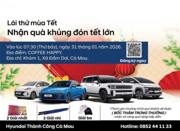LÁI THỬ MÙA TẾT – THAM GIA MINI GAME NHẬN QUÀ GIÁ TRỊ, ĐÓN TẾT TRỌN VẸN CÙNG HYUNDAI