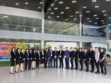 Hyundai Thành Công Cà Mau vinh dự đón Chủ tịch Hội đồng Quản trị thăm và chúc Tết đầu xuân