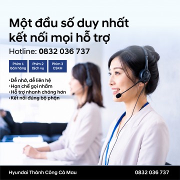MỘT ĐẦU SỐ DUY NHẤT – KẾT NỐI MỌI HỖ TRỢ