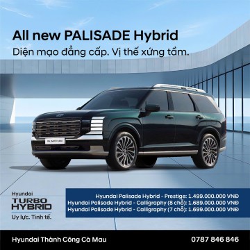 HYUNDAI PALISADE HYBRID – CHÍNH THỨC LỘ DIỆN GIÁ BÁN 3 PHIÊN BẢN!