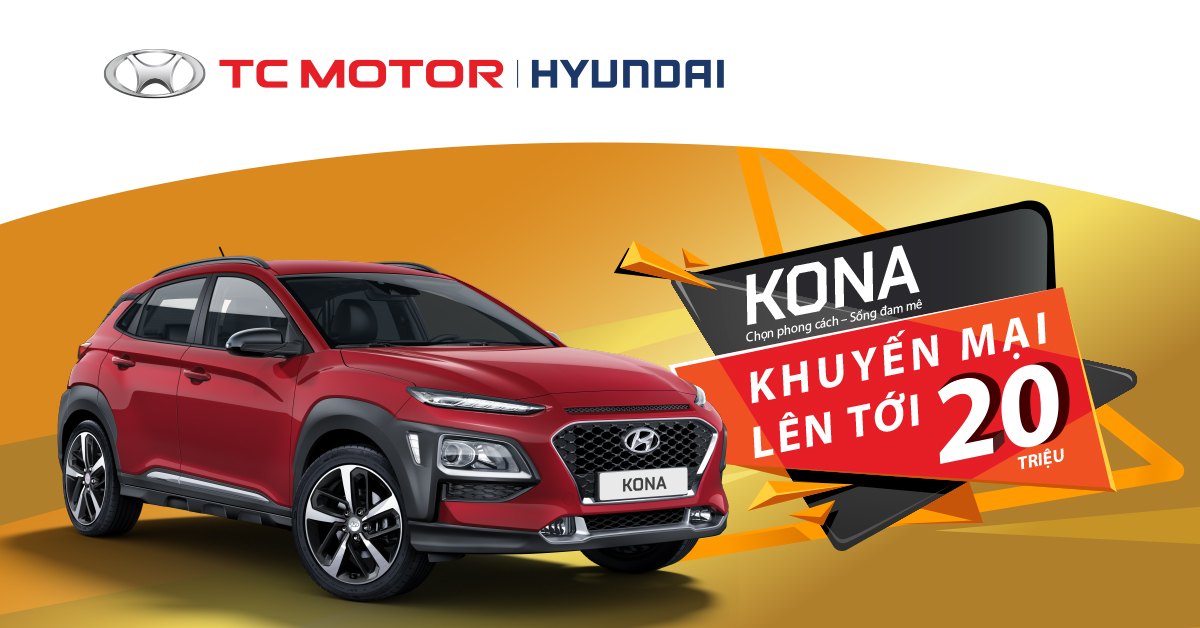 Hyundai Cà Mau thực hiện chương trình khuyến mại lên đến 20 triệu đồng dành cho Hyundai KONA, Elantra và Grand i10 sedan