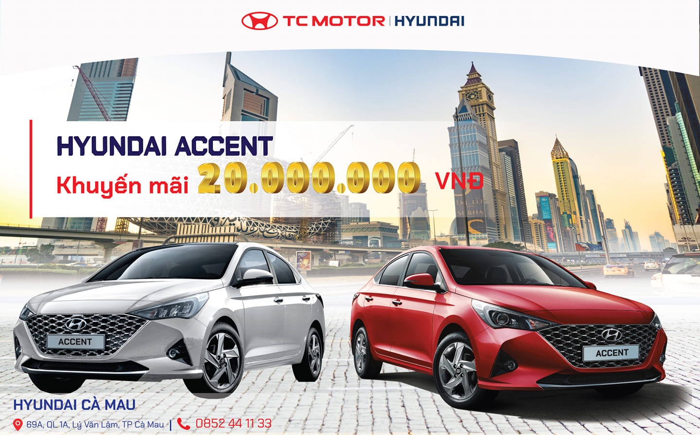 Khuyến mãi hấp dẫn - Hyundai Accent khuyến mãi lên đến 20.000.000 đồng