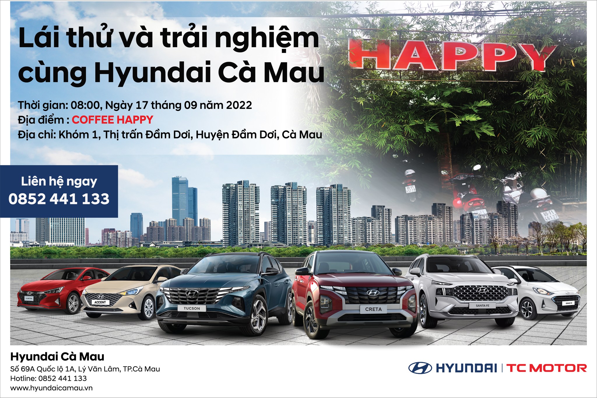 LÁI THỬ VÀ TRẢI NGHIỆM CÙNG HYUNDAI CÀ MAU