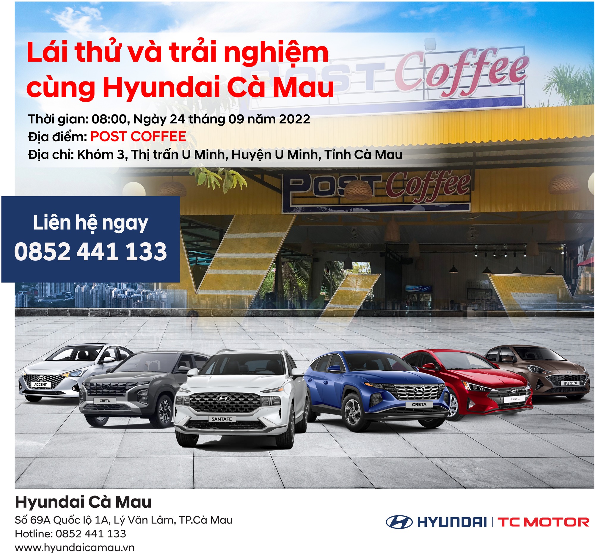 LÁI THỬ VÀ TRẢI NGHIỆM CÙNG HYUNDAI CÀ MAU TẠI TT U MINH