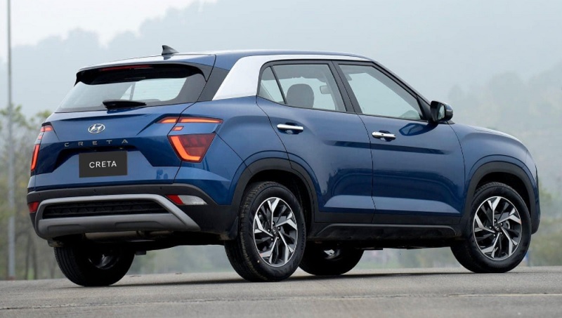 duoi xe hyundai creta 2023 moi mau xanh