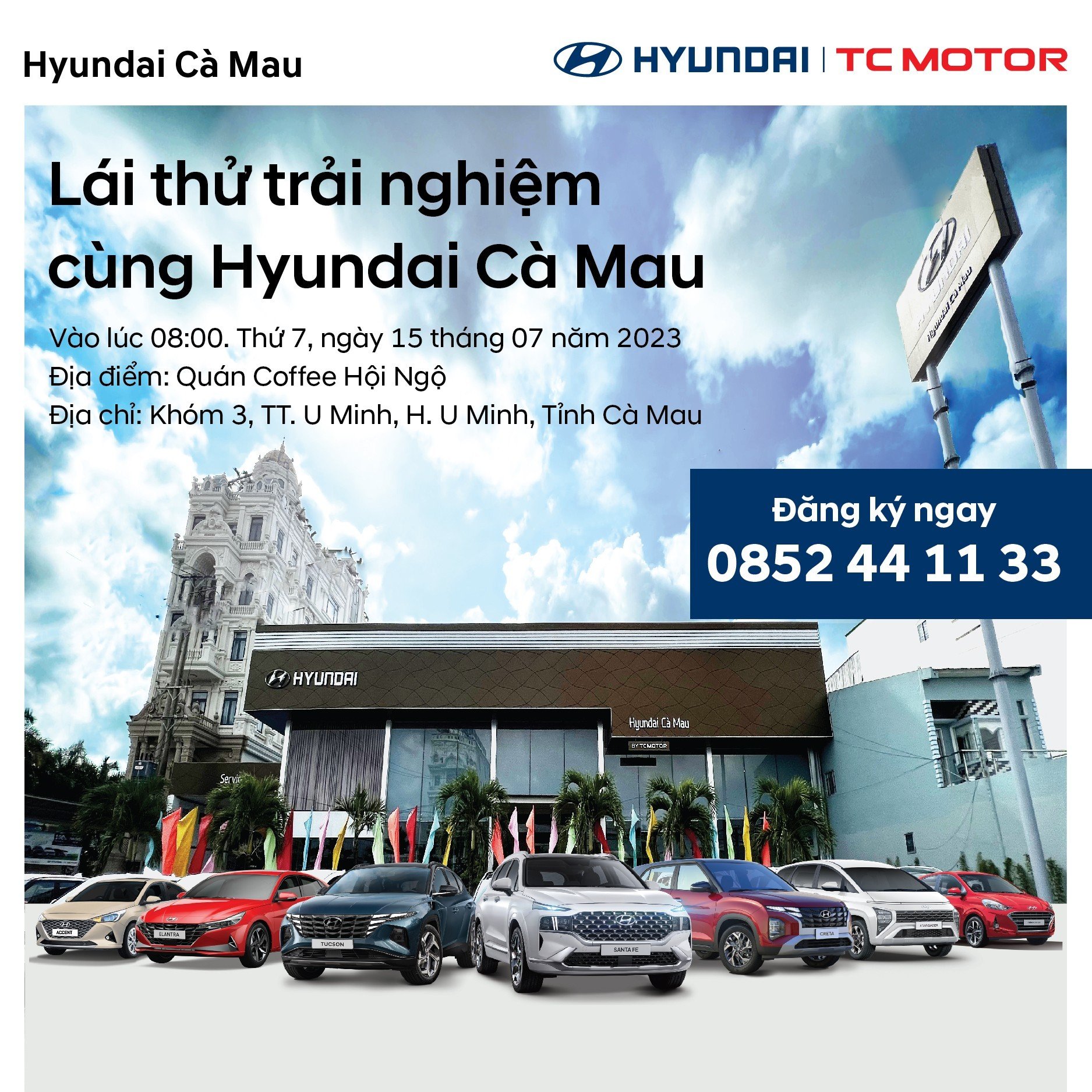 LÁI THỬ TRẢI NGHIỆM CÙNG HYUNDAI CÀ MAU