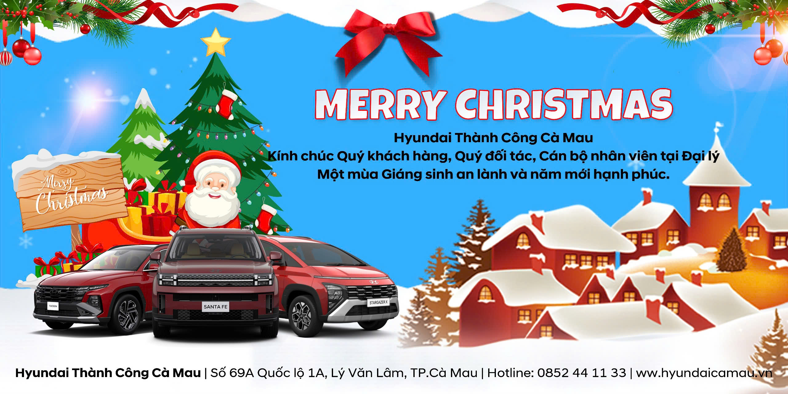 Merry Christmas cùng Hyundai Thành Công Cà Mau