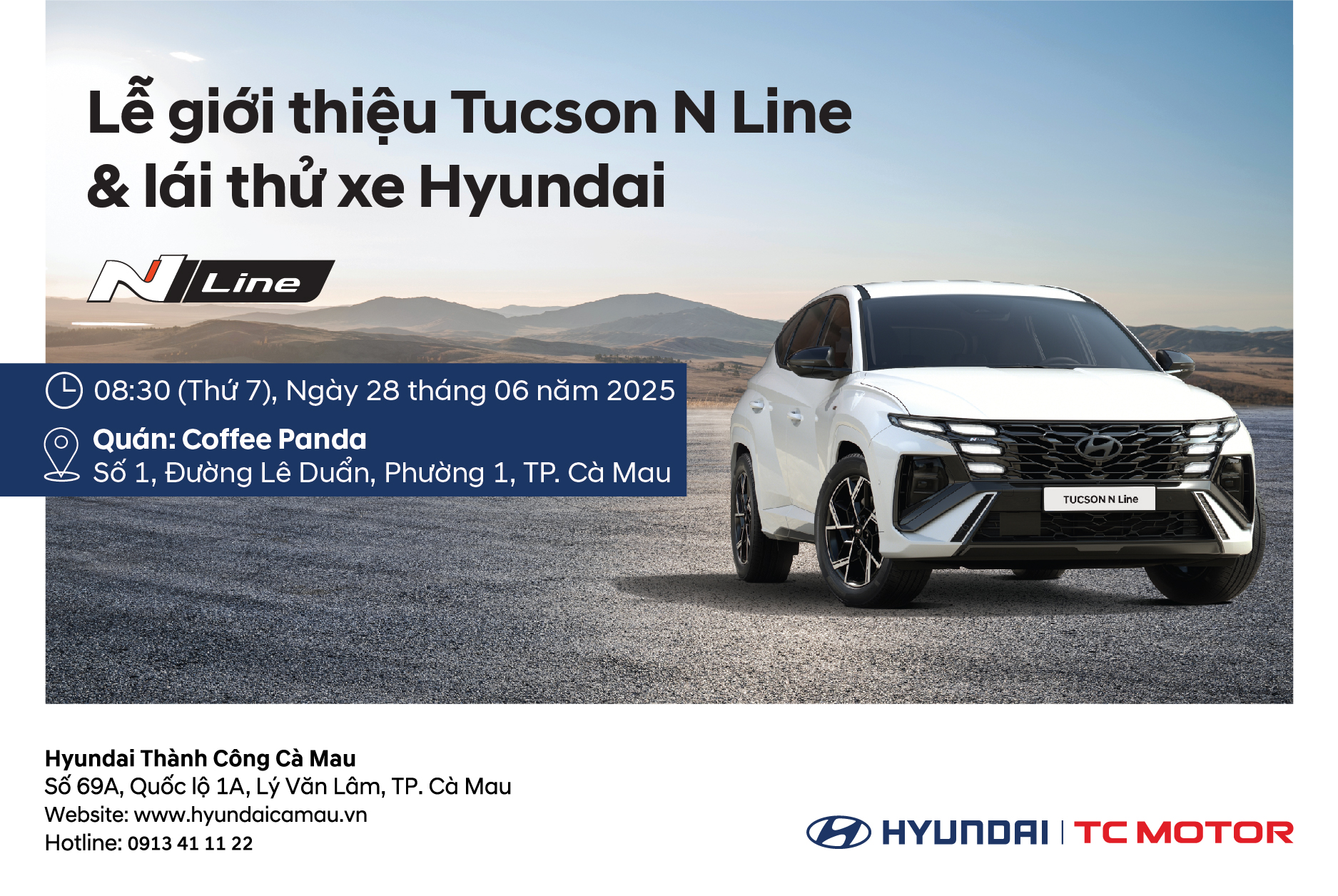 [ THAM GIA LÀ CÓ QUÀ ] LỄ GIỚI THIỆU TUCSON N LINE & LÁI THỬ XE HYUNDAI