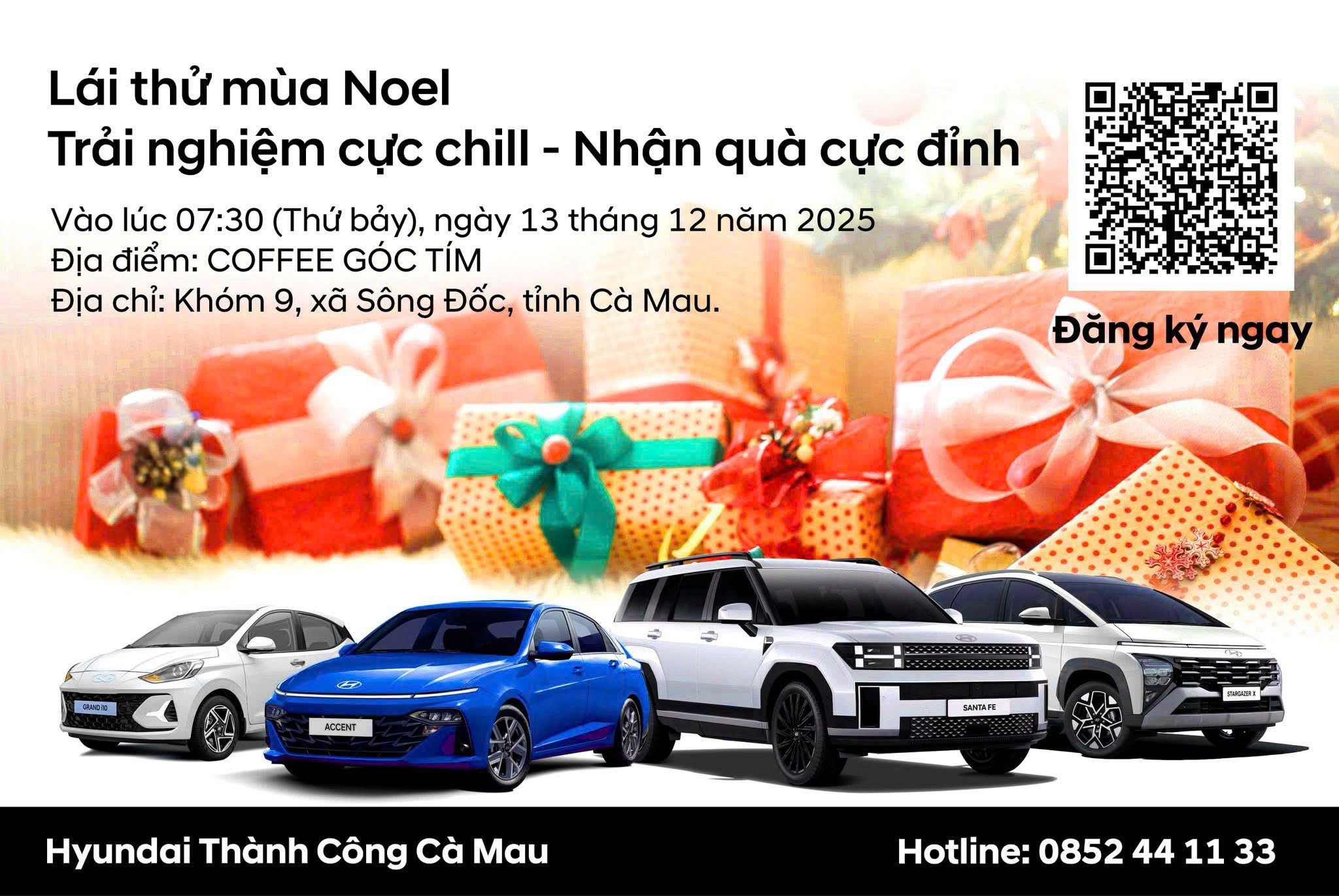 TRẢI NGHIỆM LÁI THỬ & KIỂM TRA XE MIỄN PHÍ TẠI HYUNDAI THÀNH CÔNG CÀ MAU