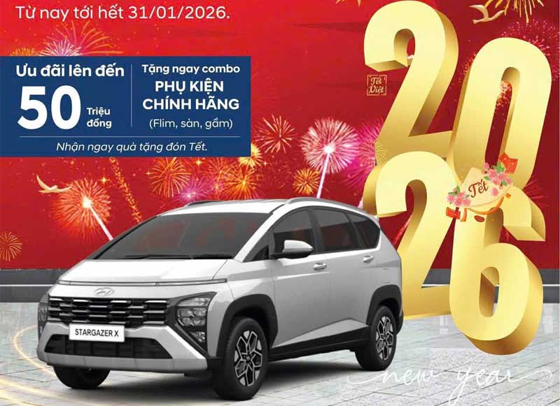 HÁI LỘC ĐẦU NĂM – TƯNG BỪNG ĐÓN TẾT CÙNG HYUNDAI STARGAZER