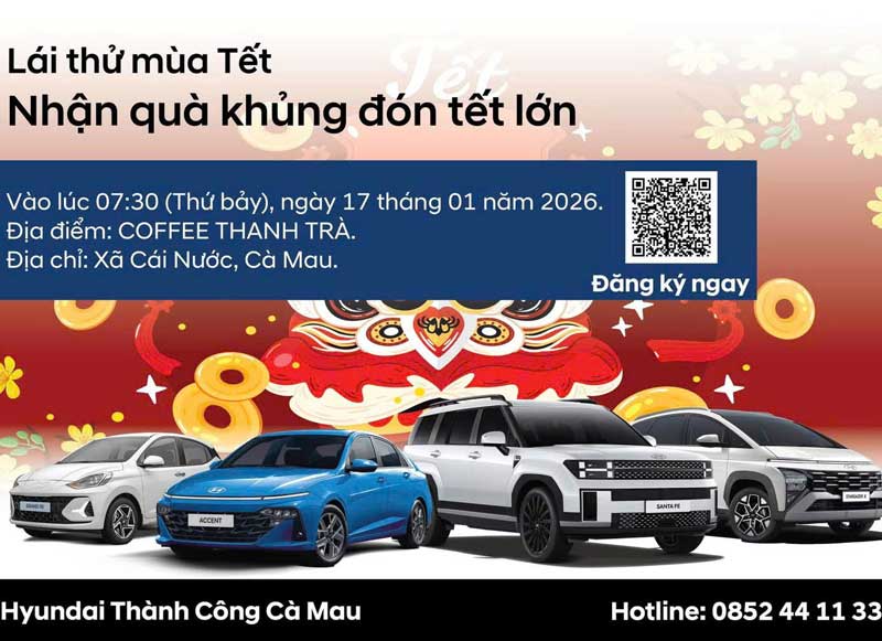 LÁI THỬ MÙA TẾT – THAM GIA MINI GAME NHẬN QUÀ HẤP DẪN, ĐÓN TẾT TRỌN NIỀM VUI