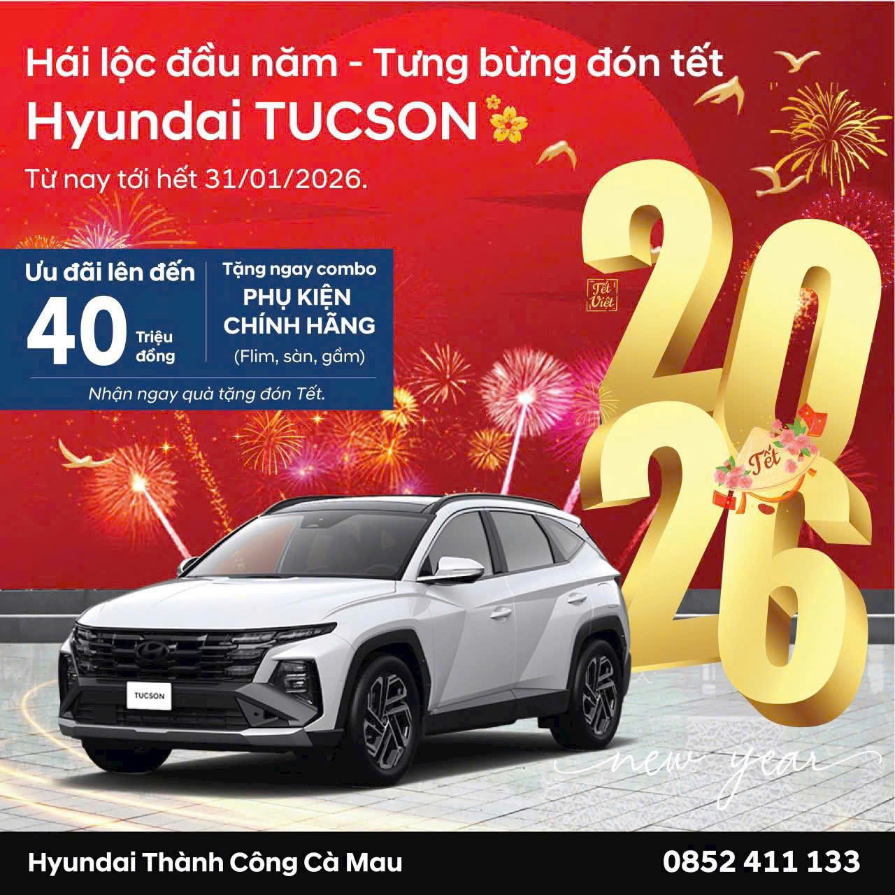 HÁI LỘC ĐẦU NĂM – TƯNG BỪNG ĐÓN TẾT CÙNG HYUNDAI TUCSON