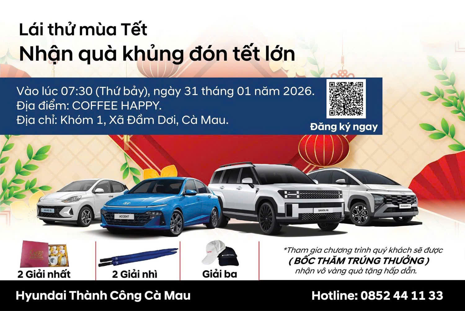 LÁI THỬ MÙA TẾT – THAM GIA MINI GAME NHẬN QUÀ GIÁ TRỊ, ĐÓN TẾT TRỌN VẸN CÙNG HYUNDAI