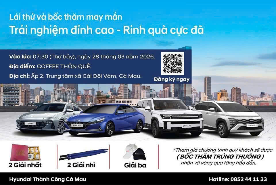 LÁI THỬ VÀ BỐC THĂM MAY MẮN – TRẢI NGHIỆM ĐỈNH CAO, RINH QUÀ CỰC ĐÃ