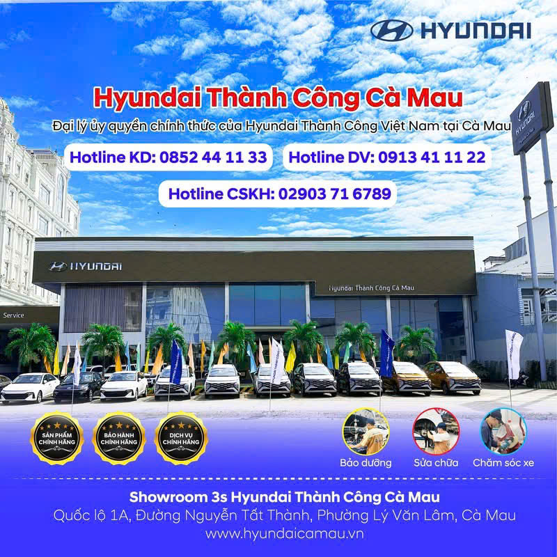 Hyundai Thành Công Cà Mau xin chân thành cảm ơn Quý Khách hàng đã tin tưởng và lựa chọn sử dụng dịch vụ của chúng tôi trong suốt thời gian qua.