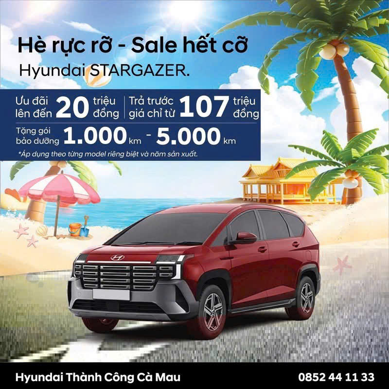 HYUNDAI STARGAZER - LỰA CHỌN LÝ TƯỞNG CHO MÙA HÈ RỰC RỠ